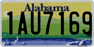 AL license plate 1AU7169
