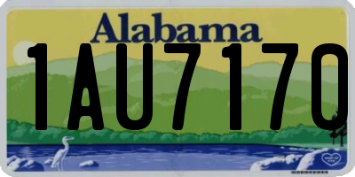 AL license plate 1AU7170