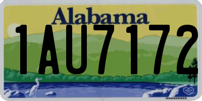 AL license plate 1AU7172