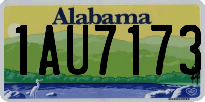 AL license plate 1AU7173