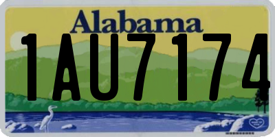 AL license plate 1AU7174