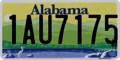 AL license plate 1AU7175