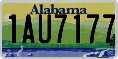 AL license plate 1AU7177
