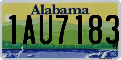 AL license plate 1AU7183