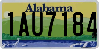 AL license plate 1AU7184