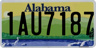 AL license plate 1AU7187