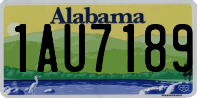 AL license plate 1AU7189