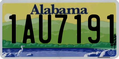 AL license plate 1AU7191