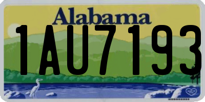 AL license plate 1AU7193