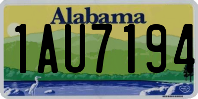 AL license plate 1AU7194