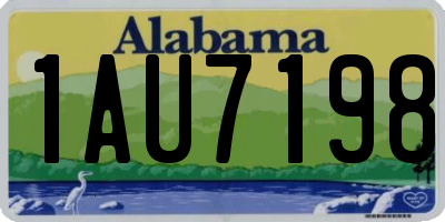 AL license plate 1AU7198