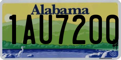 AL license plate 1AU7200