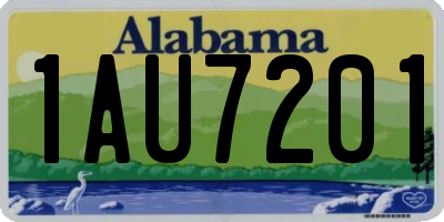 AL license plate 1AU7201