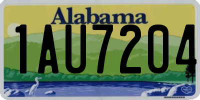 AL license plate 1AU7204