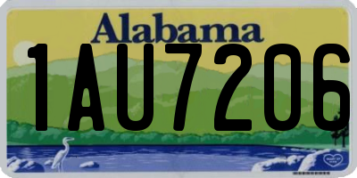 AL license plate 1AU7206