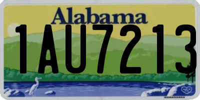 AL license plate 1AU7213