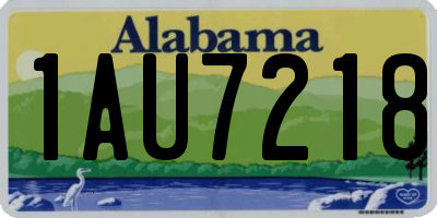 AL license plate 1AU7218