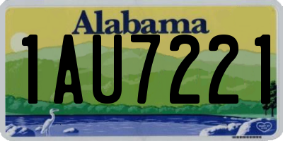 AL license plate 1AU7221