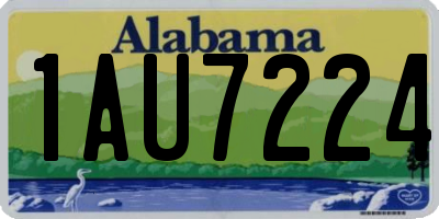 AL license plate 1AU7224