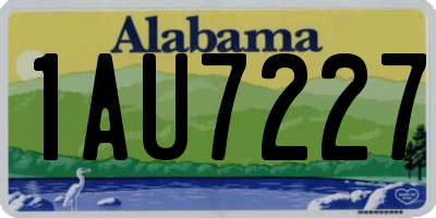 AL license plate 1AU7227