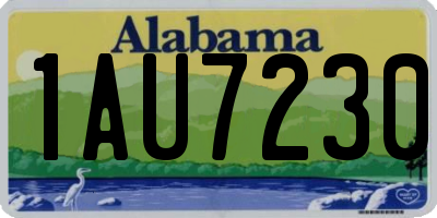 AL license plate 1AU7230
