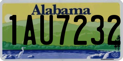 AL license plate 1AU7232