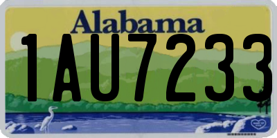 AL license plate 1AU7233