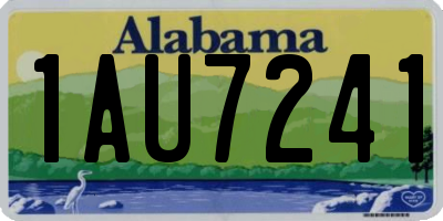 AL license plate 1AU7241