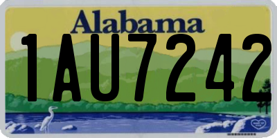 AL license plate 1AU7242