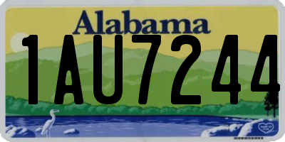 AL license plate 1AU7244