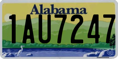 AL license plate 1AU7247