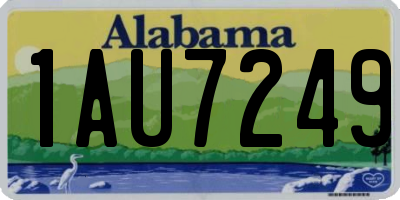 AL license plate 1AU7249