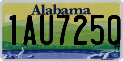 AL license plate 1AU7250