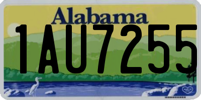 AL license plate 1AU7255
