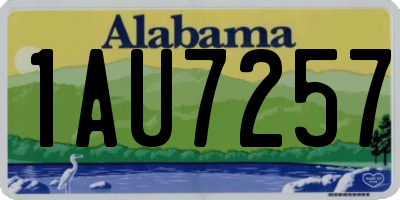 AL license plate 1AU7257