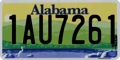 AL license plate 1AU7261