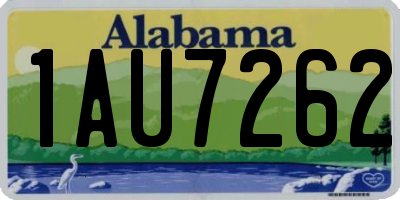 AL license plate 1AU7262