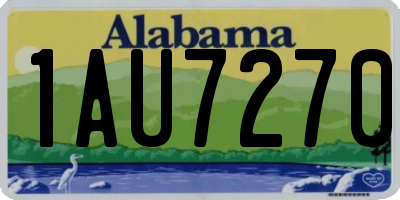 AL license plate 1AU7270