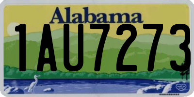 AL license plate 1AU7273