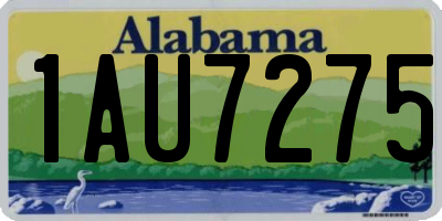 AL license plate 1AU7275