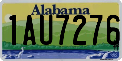 AL license plate 1AU7276