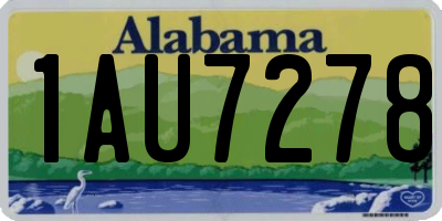AL license plate 1AU7278