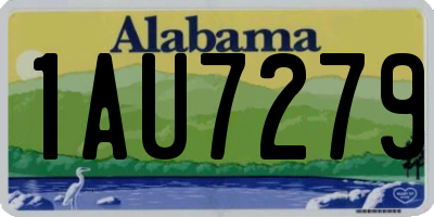 AL license plate 1AU7279