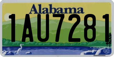 AL license plate 1AU7281