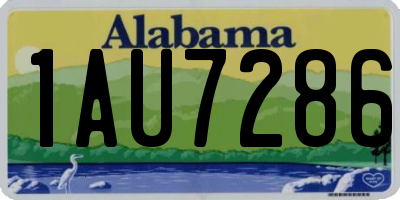 AL license plate 1AU7286