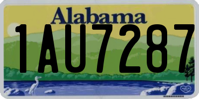 AL license plate 1AU7287