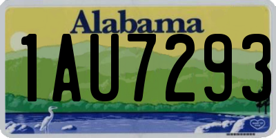 AL license plate 1AU7293
