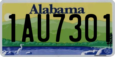 AL license plate 1AU7301