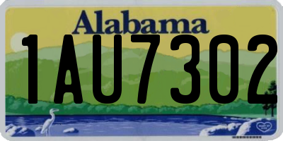 AL license plate 1AU7302