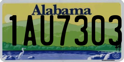 AL license plate 1AU7303